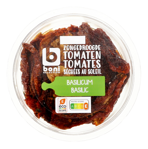 BONI zongedroogde tomaten basilicum 100g