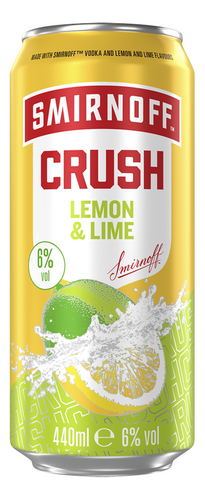 SMIRNOFF Crush Lemon & Lime 6% blik 44cl