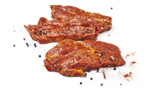gemarineerde bbq sneden