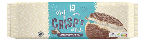 BONI Crisp's rijstwafel chocolade 150g