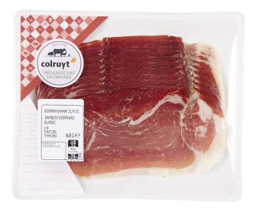 Boucherie Jambon Serrano Duroc Espagnol 160g | Colruyt