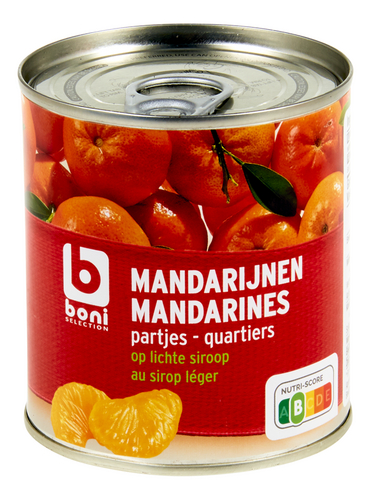 BONI mandarijn op siroop blik 312g