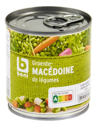 BONI groentemacédoine blik 200g