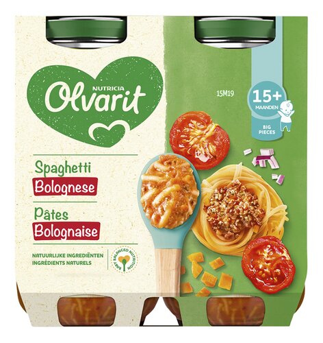 OLVARIT Pasta Bolognese 15m+ 2x250g