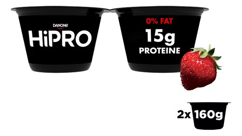 HIPRO Yoghurt Aardbe 2x160g