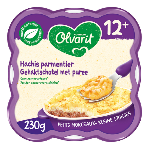 OLVARIT Gehaktschotel met Puree 12M 230g