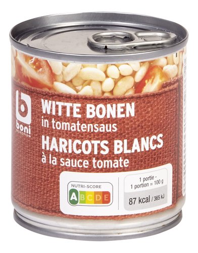 BONI wit bonen tomaten saus blik 200g