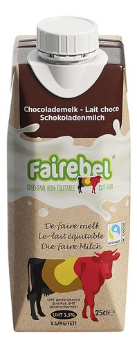 FAIREBEL volle chocomelk brik 25cl