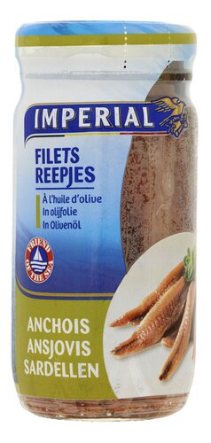 IMPERIAL ansjovis fil.olijfolie bok 100g