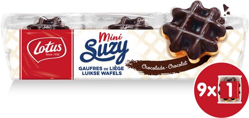 SUZY Luikse wafels mini chocol. 9st 292g