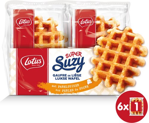 LOTUS SUZY Luikse wafels super 6x90g
