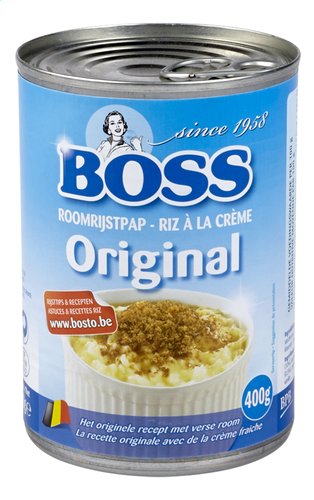 Boss Riz Au Lait Original 400g Conserve Colruyt