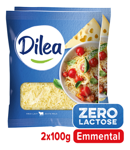 DILEA ZERO LACTOSE emmental ger. 2x100g
