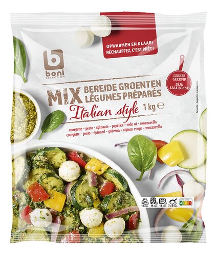 BONI ital. groenten pesto mozzarella 1kg