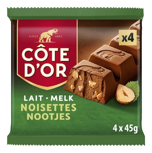 CÔTE D'OR melk nootjes 4x45g