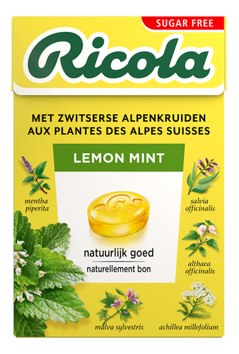 RICOLA pastille citroen munt sv 50g