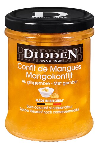 DIDDEN mango konfijt gember 220g