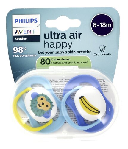 AVENT fopspeen Air Happy +6m mix 2st