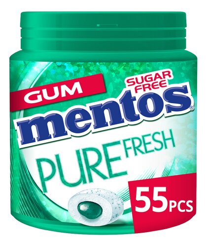 MENTOS PURE FRESH wintergreen 55st 110g