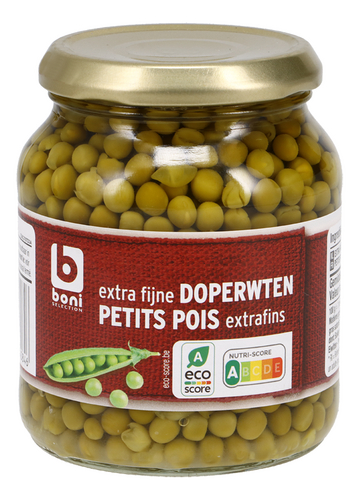 BONI doperwten extra fijn 340g