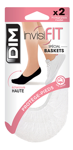 Dim - Prot.-pieds Invisifit Blanc 35/38