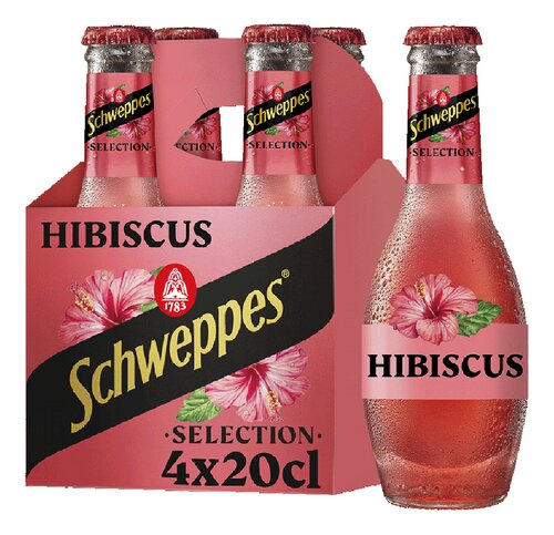 SCHWEPPES Tonic & Hibiscus 4x20cl