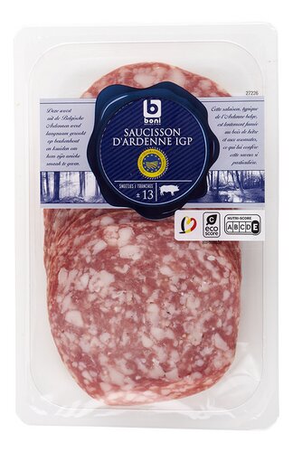 BONI Ardeense worst sneetjes 150g