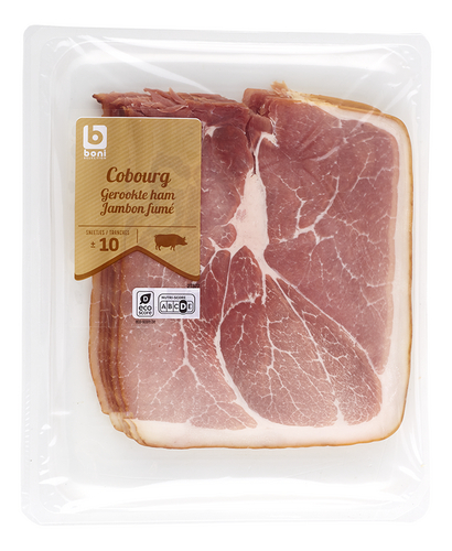BONI Cobourg ham gerookt 225g