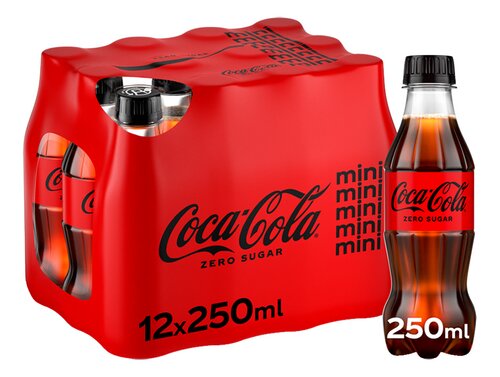 Coca-Cola Cola zéro sucre 1,25 litre par bouteille PET, rétractable 12  bouteilles | bol