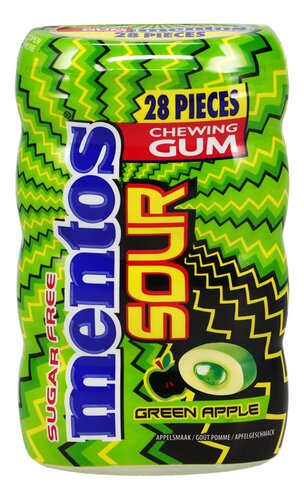 MENTOS Gum Sour Apple 28st