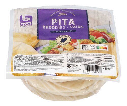 BONI pitabroodjes voorgebakken 6st 480g