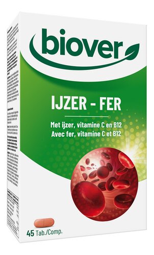 BIOVER Supplementen Ijzer 45st