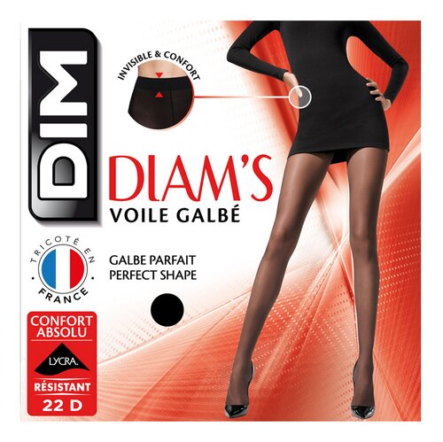 Dim - Diam's Coll. Voile Galbé Noir XXXL