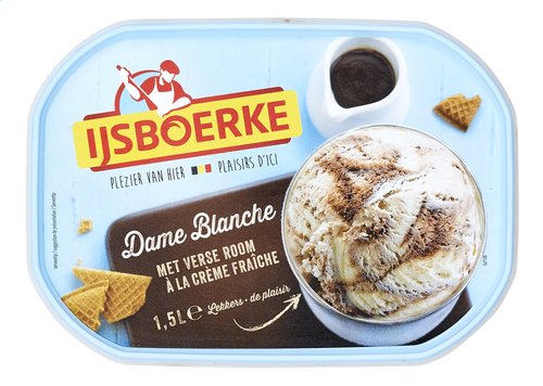 IJSBOERKE roomijs dame blanche 1,5L