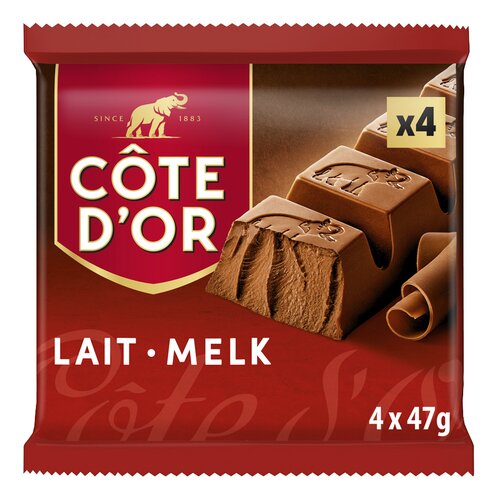 CÔTE D'OR melk 4x47g