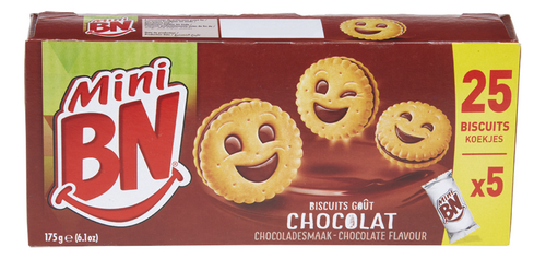 BN MINI koeken chocolade 5x35g