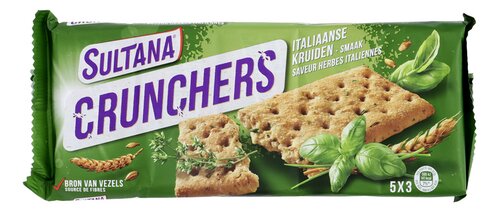 SULTANA CRUNCHERS koeken it.kruid 5x35g