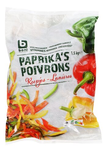 BONI paprika reepjes 1,5kg