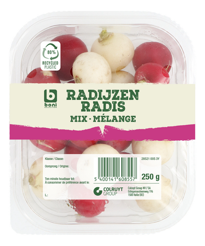 BONI radijzen rood/wit 250g