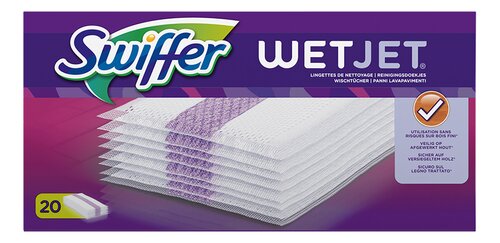 SWIFFER Wetjet lingettes nettoyage 20pc