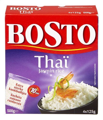 BOSTO rijst jasmin thai 4x125g