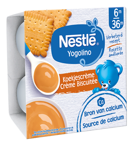 NESTLÉ YOGOLINO koekjescr.6m+ 4x100g