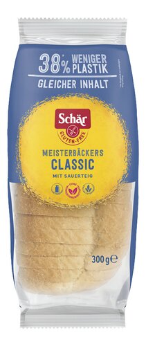 SCHÄR brood wit Classic glutenvrij 300g