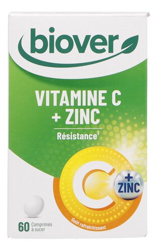 BIOVER vitamine C + zink 60st