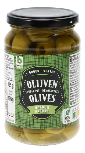 BONI olijven groen ontpit 335g