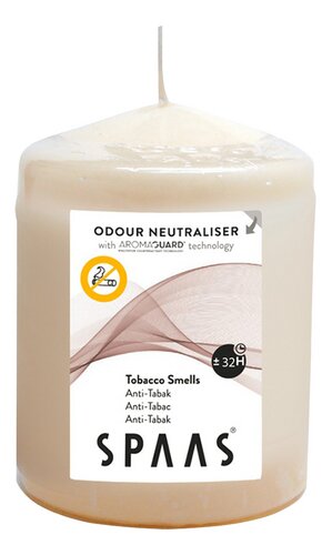 SPAAS Kaars anti-tabak ivoor 7x10cm