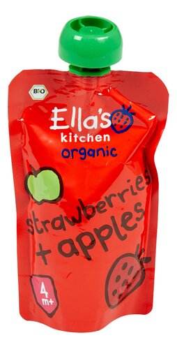 ELLA'S KITCHEN strawb.-apple.4+ bio 120g