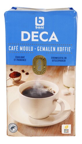 BONI Koffie gemalen deca RFA 500g