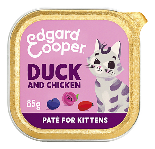 EDGARD&COOPER Kitten Paté Eend&Kip 85g