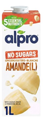 ALPRO amandeldrink ongeroosterd Z.S. 1L
